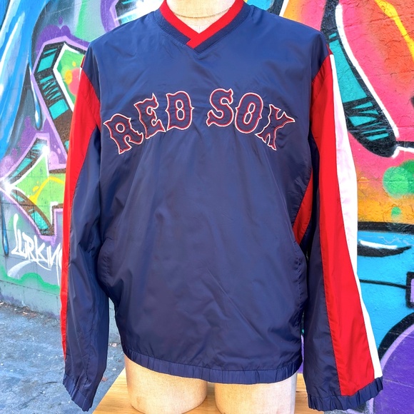 BOSTON RED SOX MLB Vintage Windbreaker Size Large - Picture 1 of 10